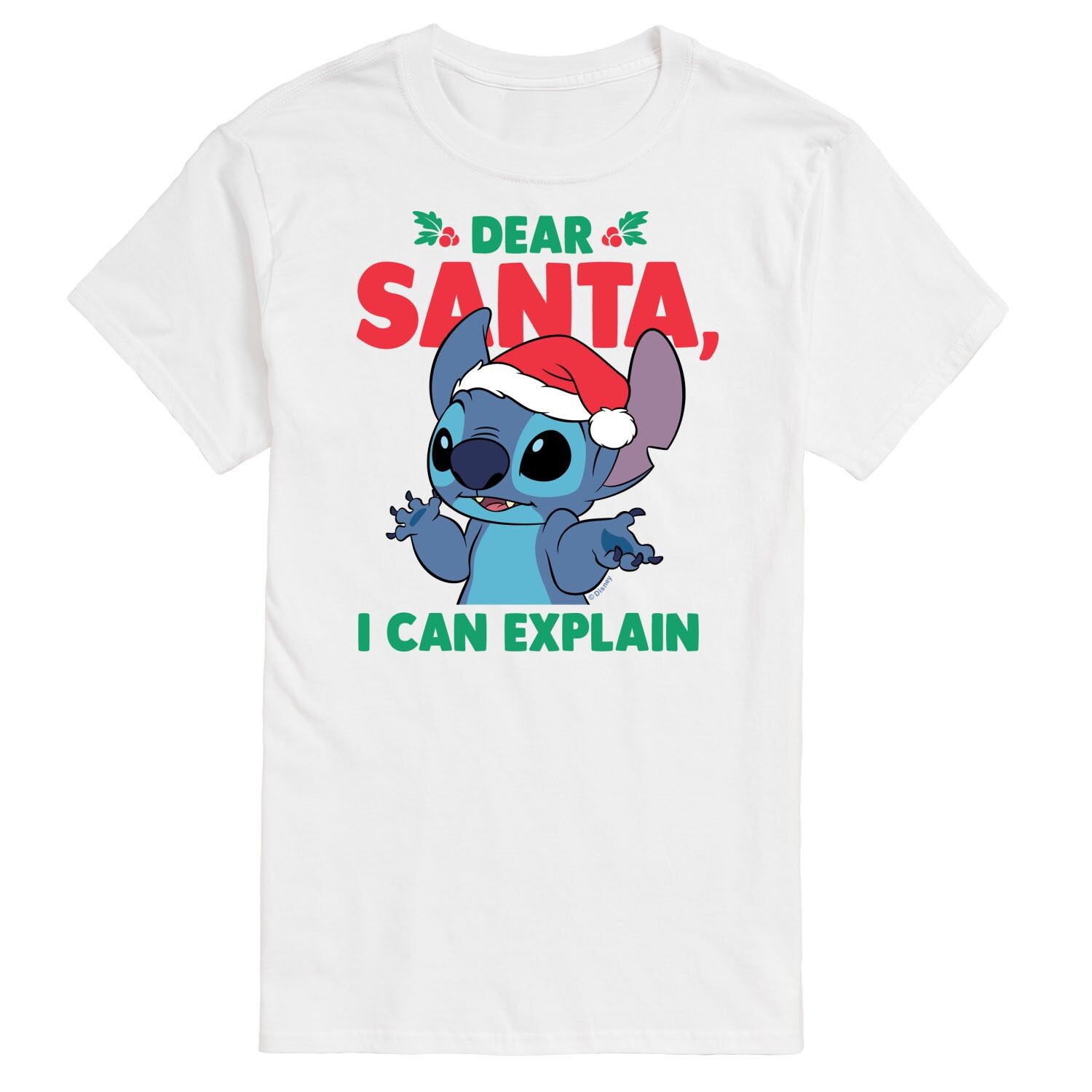 

Футболка с рисунком Lilo & Stitch Big & Tall Drear Santa Disney, Серый, Футболка с рисунком Lilo & Stitch Big & Tall Drear Santa Disney