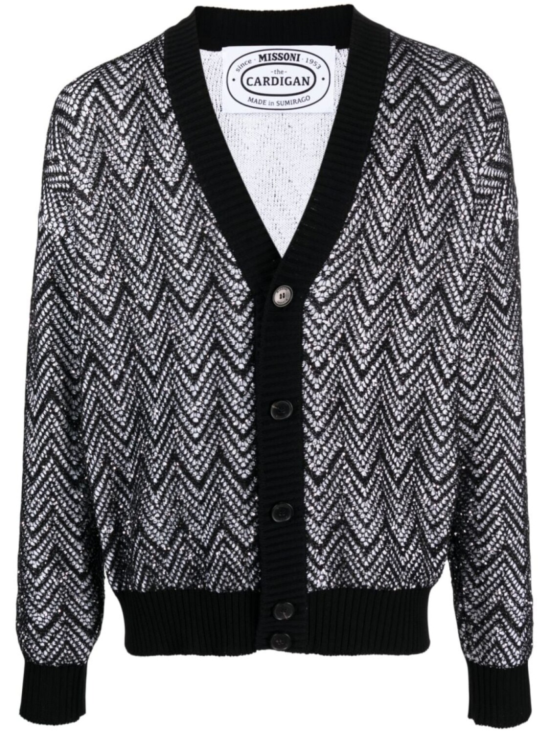 

Missoni кардиган Zigzag с пайетками, черный