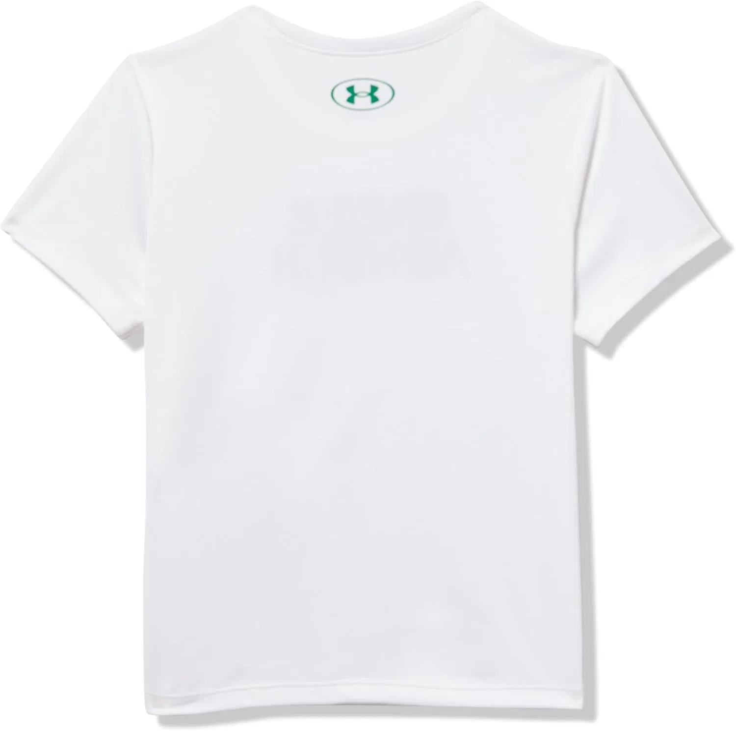 Футболка для девочек Under Armour Tech Wordmark, цвет (100) White / Midnight Navy / Team Kelly Green — фото 3