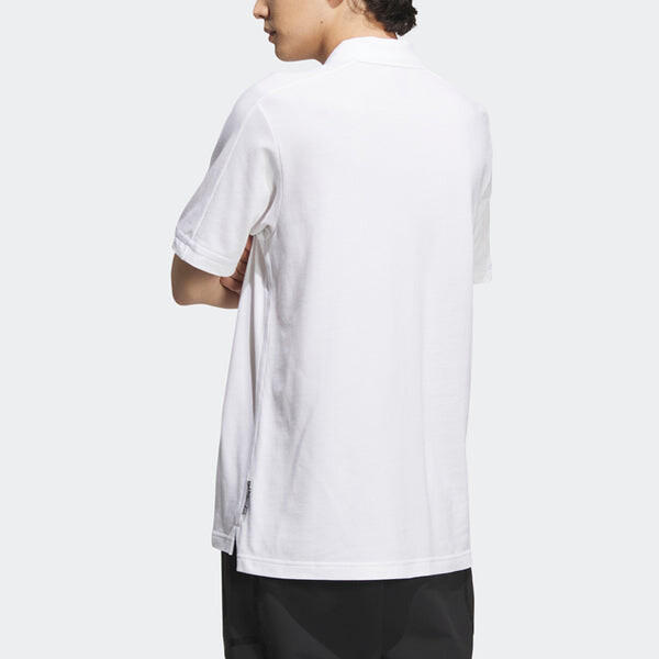 Футболка wj mh polo с коротким рукавом футболка Adidas, белый — фото 3