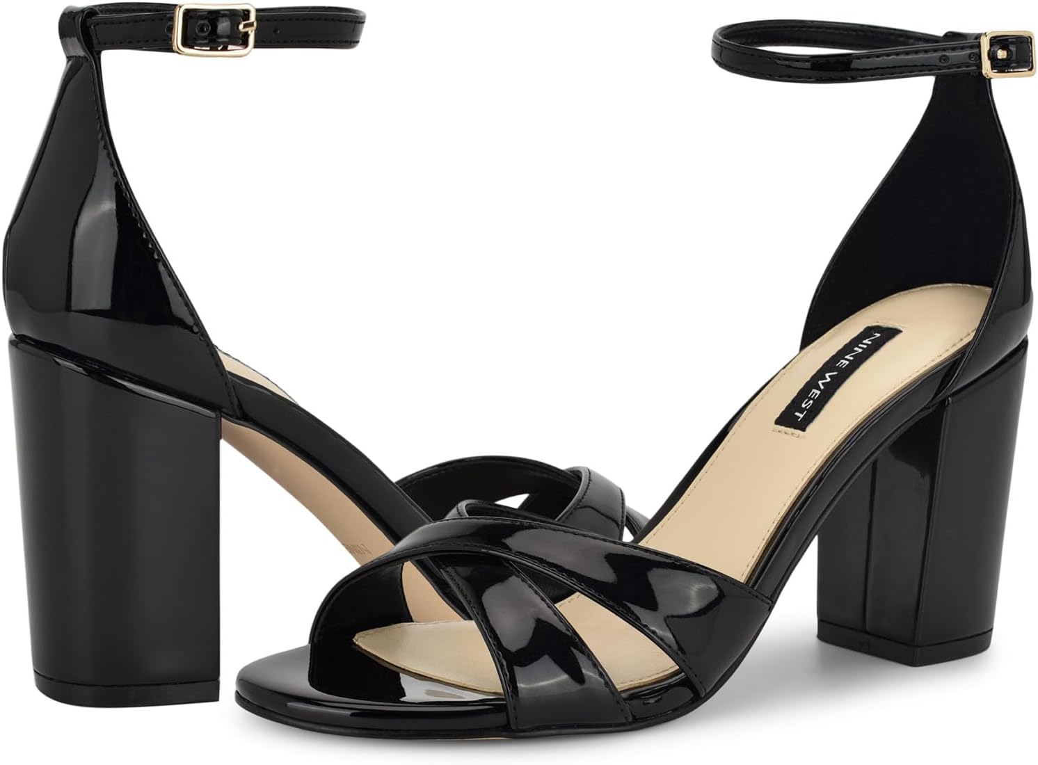Сандалии Nine West Saile, цвет Black Patent