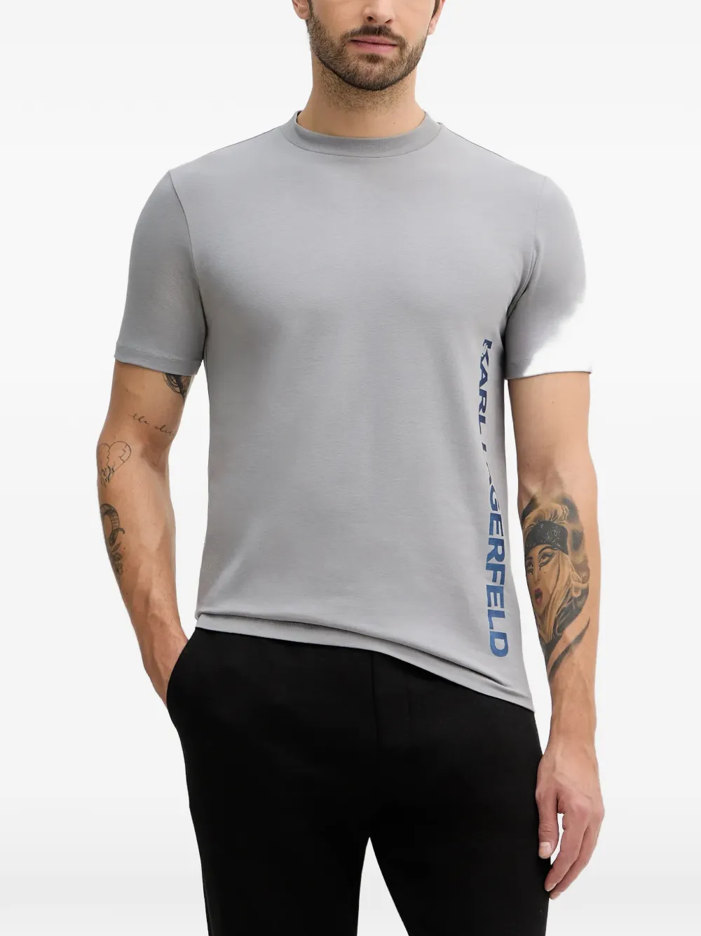 

Футболка с логотипом Karl Lagerfeld, серый