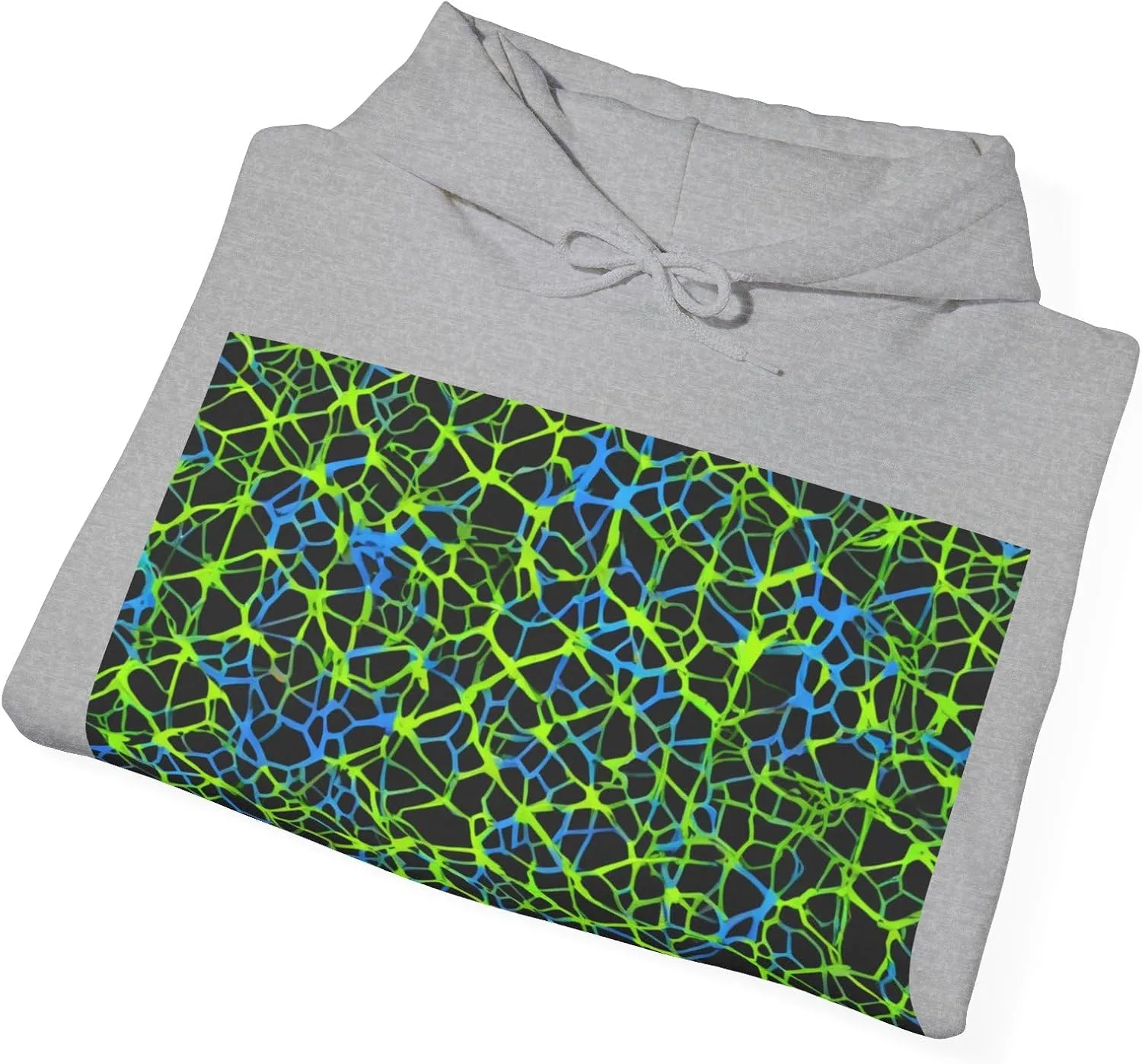 boostlete-headspace-pattern-hex-line-art-0327 — Unisex Heavy Blend Hooded Sweatshirt (Gildan) — фото 4