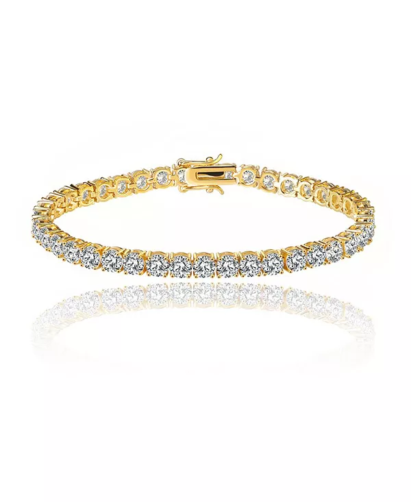 

Женский теннисный браслет с фианитами 1/8 карата Hollywood Sensation, gold