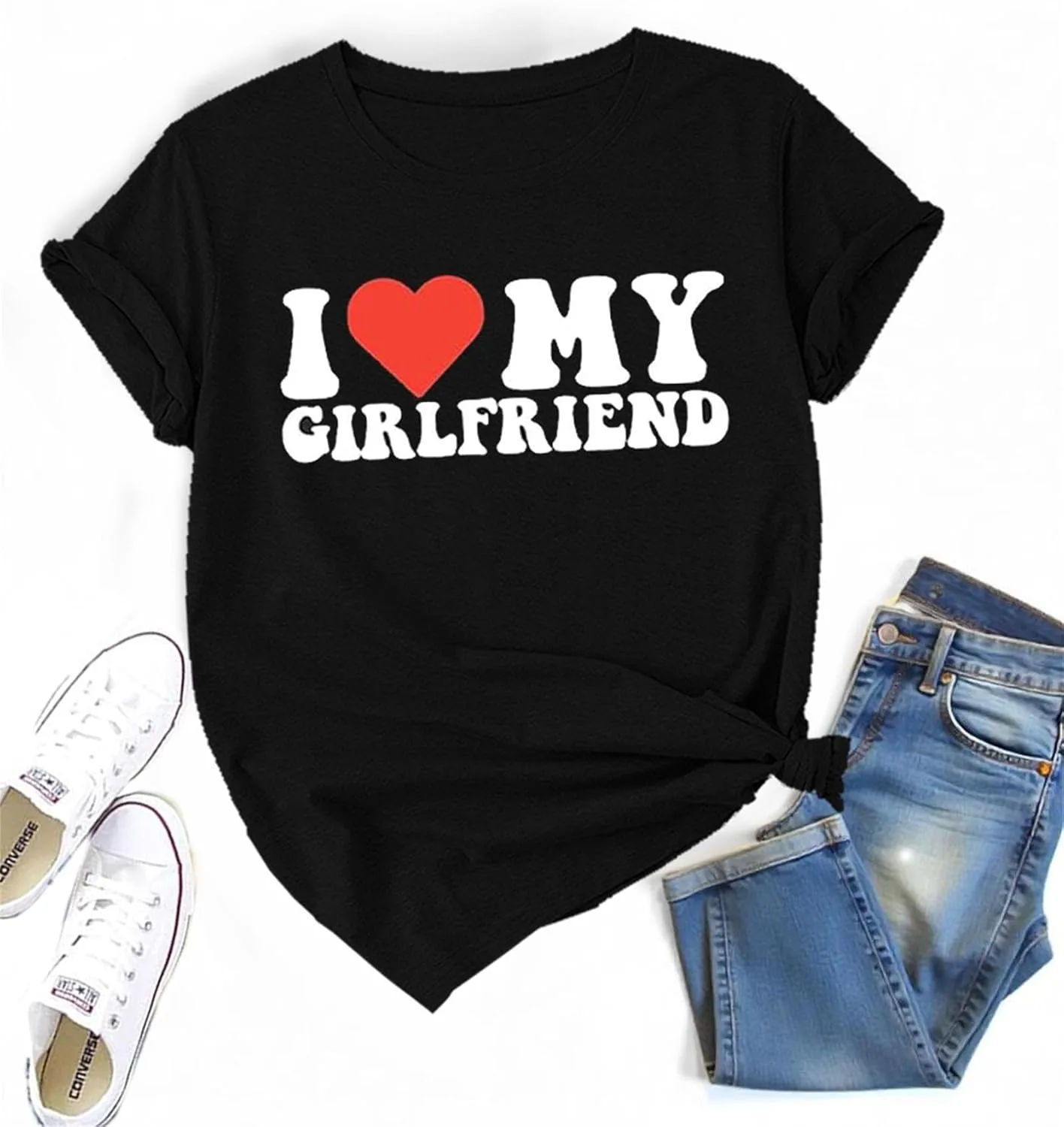 

Футболка I Love My Girlfriend для мужчин MMIUAEG