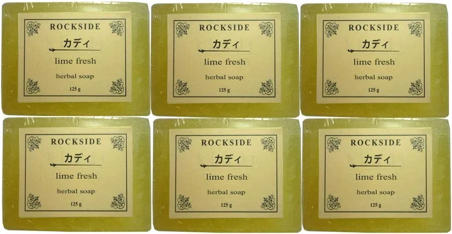 Набор мыла ручной работы Lime Fresh Herbal Soap Rockside Cadi, 6 шт, 125 г