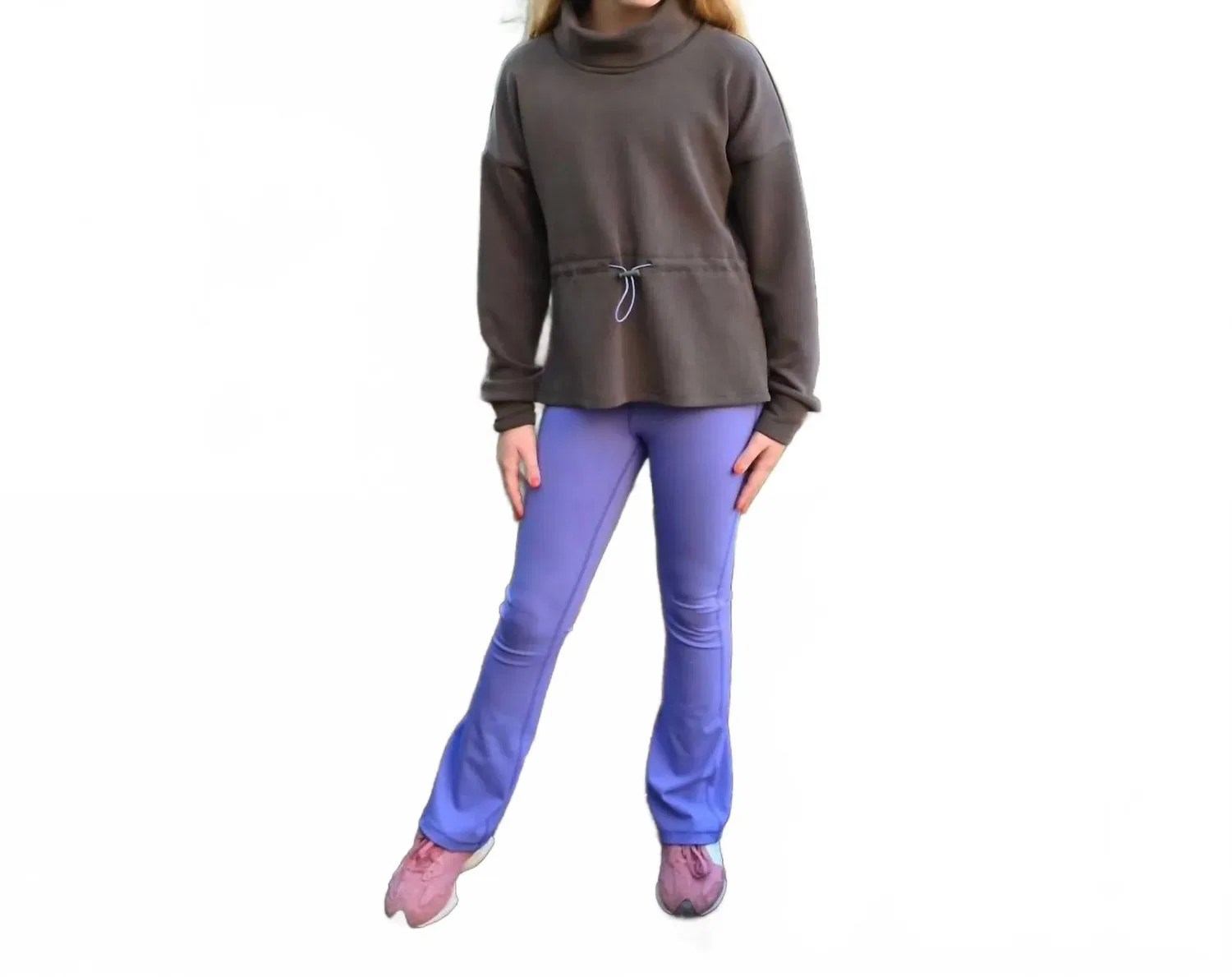 Pleat Детские леггинсы Florie Flare фиолетового цвета