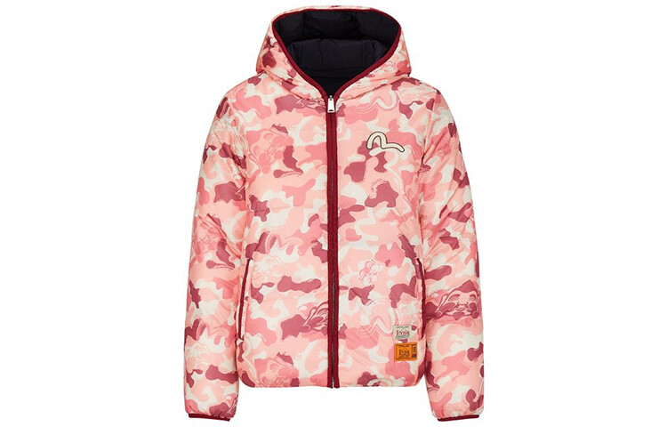 

Пуховик женский черный/цветной Evisu, черный