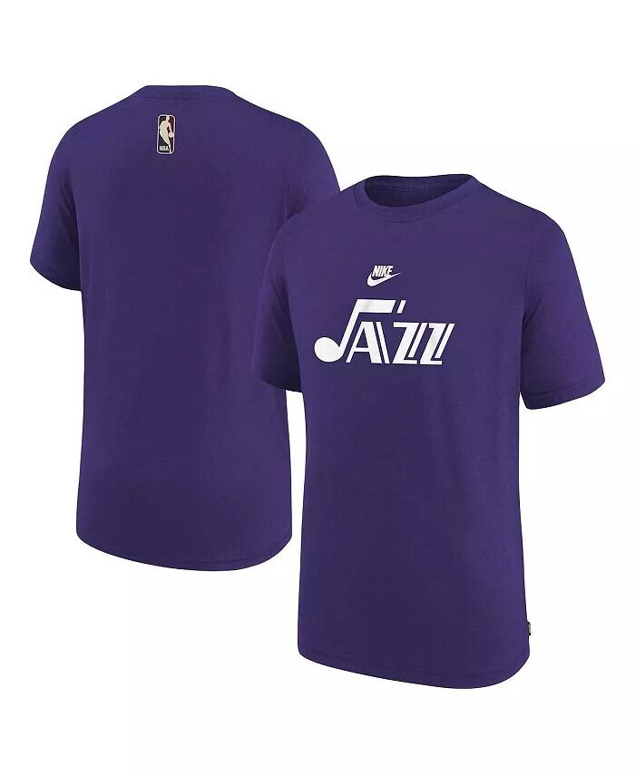 

Аутентичная футболка Big Boys NBA Purple Utah Jazz 2023/24 Classic Edition со стрельбой перед игрой Nike, фиолетовый