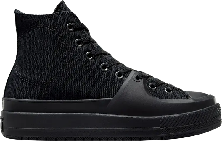 

Кроссовки Chuck Taylor All Star Construct High 'Mono Canvas - Triple Black', черный