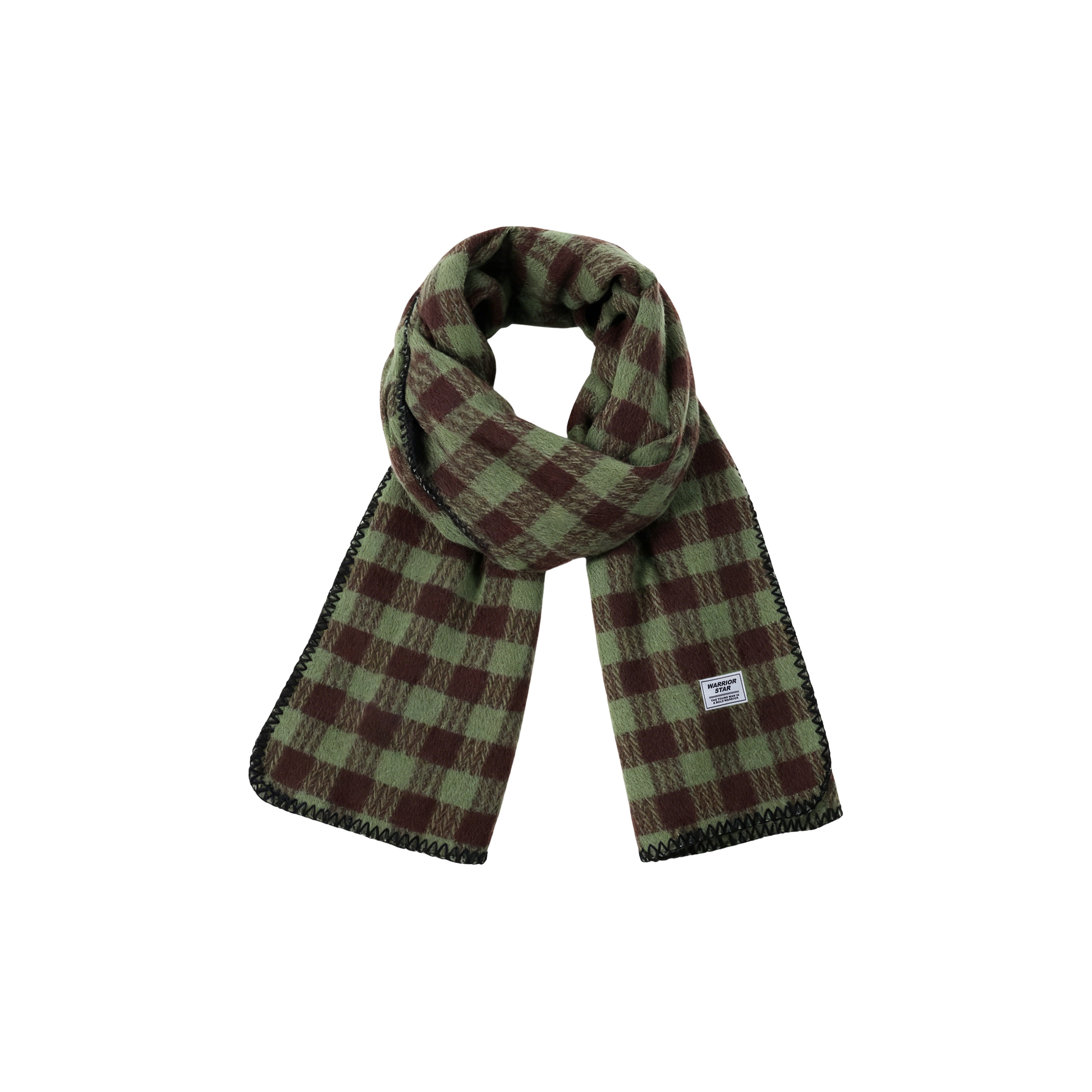 

Шарф из полиэстера вязаный женский WARRIOR, зеленый coffee