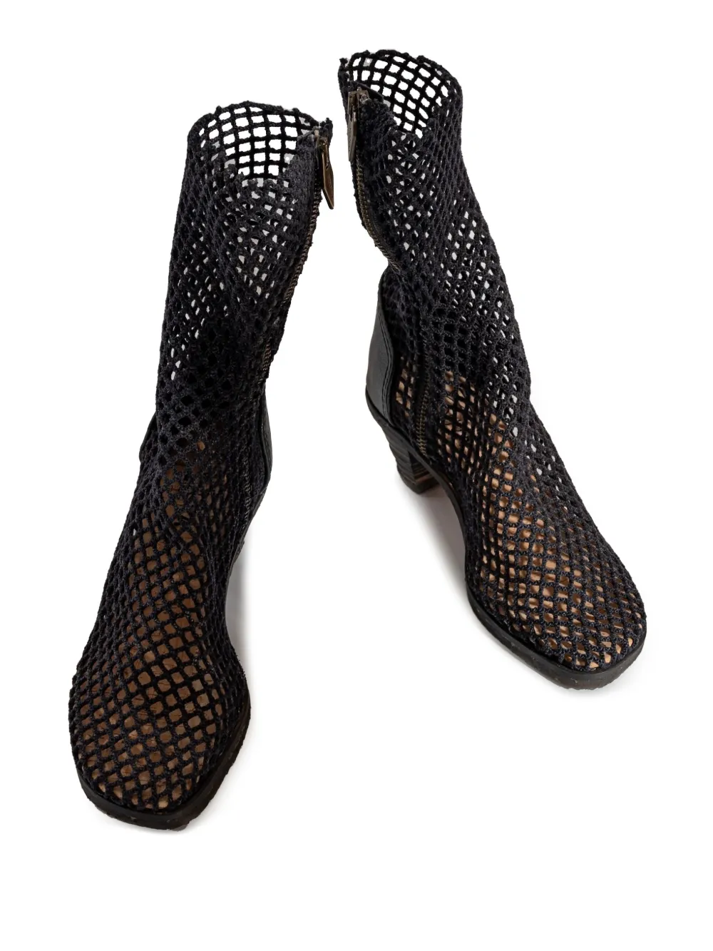 Сетчатые ботильоны Bitta на каблуке VERDURA SHOES, синий — фото 3