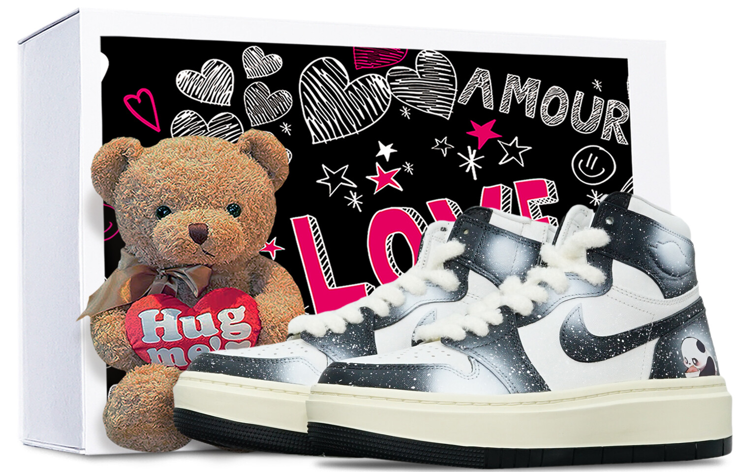 

Кроссовки Air JORDAN 1 Vintage Basketball Shoes Women's High-Top Black White, Черный, Кроссовки Air JORDAN 1 Vintage Basketball Shoes Women's High-Top Black White