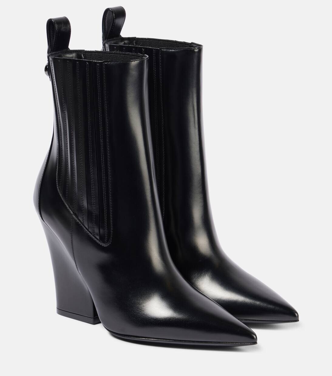 Ботильоны кожаные VLogo Lockette Valentino Garavani, черный