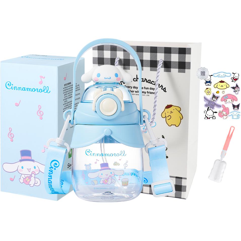 

Hello Kitty Yugui Dog Collection, пластиковый стакан для воды 750ml Sanrio, Cinnamoroll Water Cup+Shopping Bag+Sticker Cup Brush
