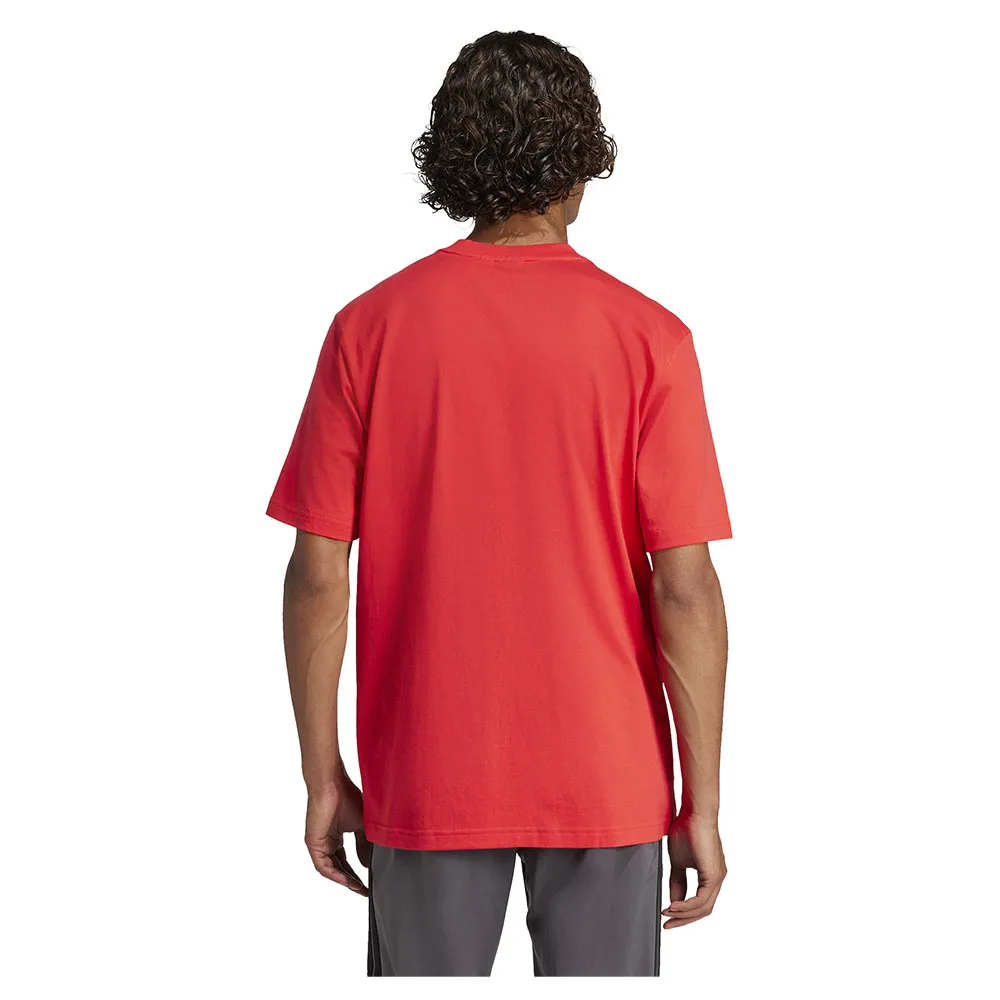 Футболка adidas Essentials Linear Single Jersey, красный/оранжевый — фото 2