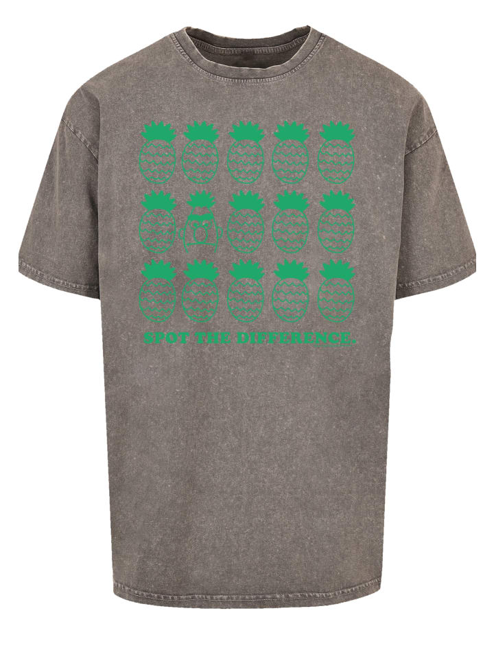 

Футболка F4NT4STIC Oversize T-Shirt Sesamstraße Bert Spot, серый