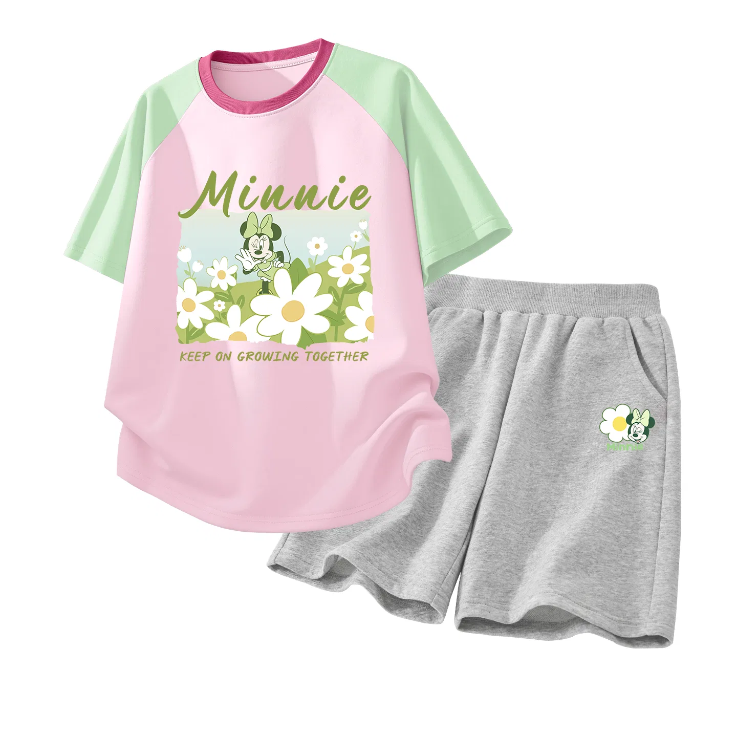 Спортивный костюм детский Disney Di Flower Green Pink+Di Flower K Gray