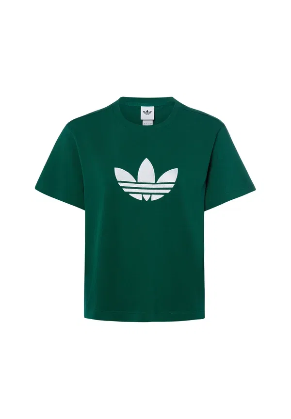Футболка Adidas Originals trefoil boxy print t-shirt, цвет загара