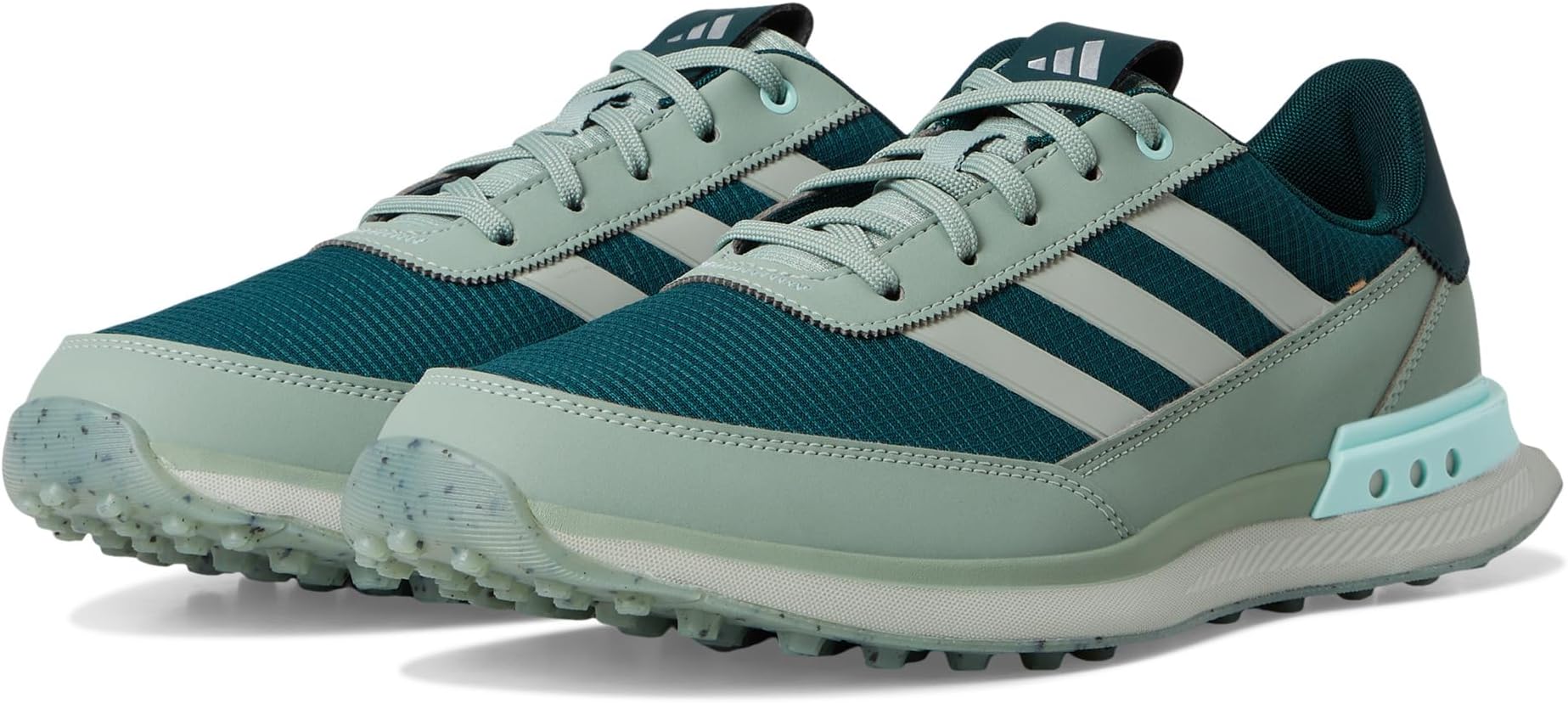 

Кроссовки Adidas Golf S2G 24 Spikeless Golf Shoes, Aurora Ivory/Silver Pebble/Semi Flash Aqua