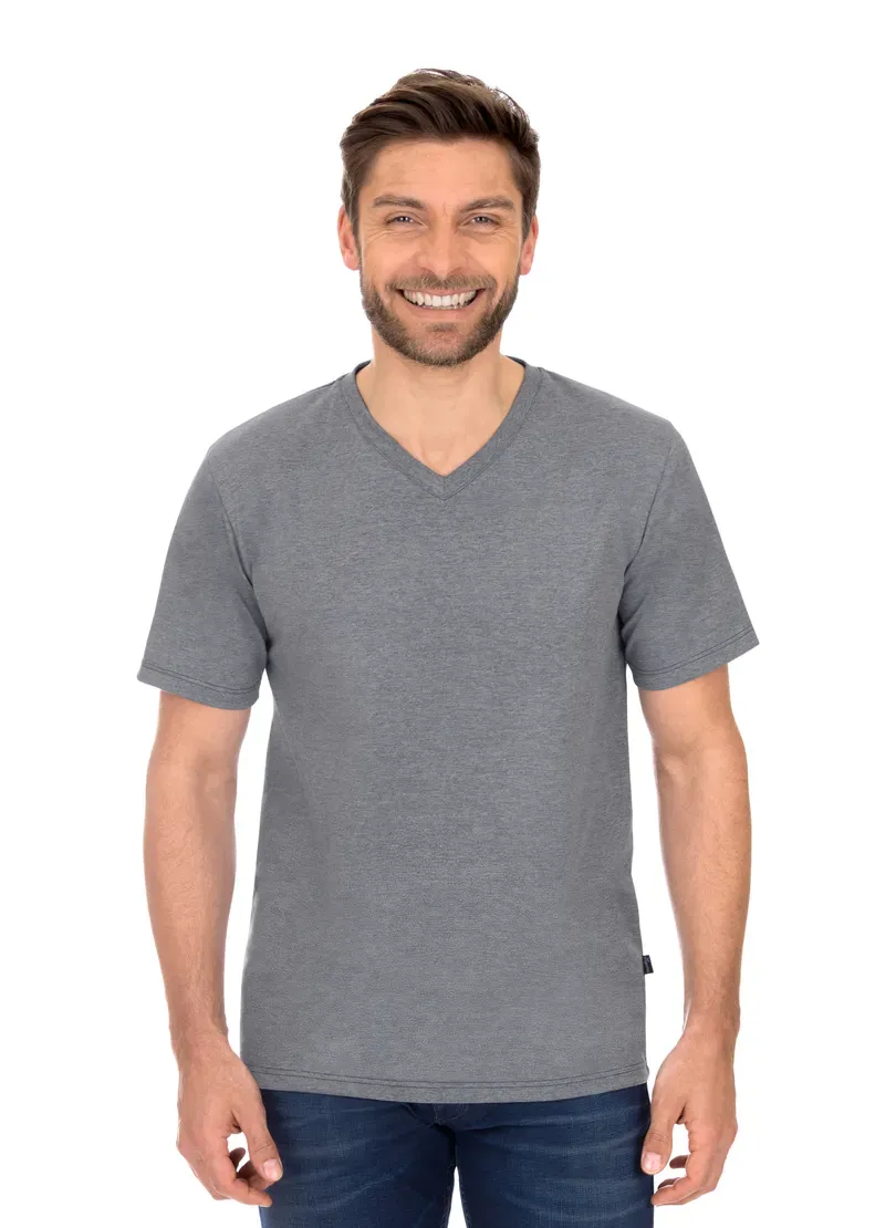 

Футболка Trigema "TRIGEMA V-Shirt DELUXE Хлопок", серый