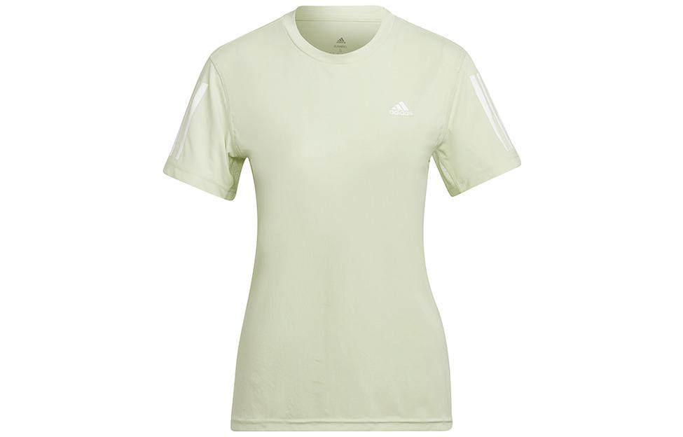 

Футболка с втачными рукавами женская лаймового цвета Adidas