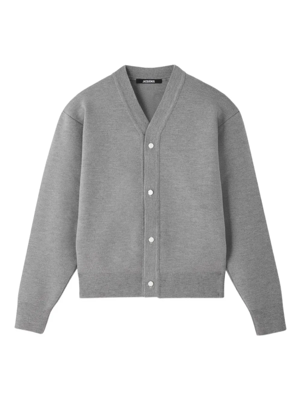 

Кардиган с V-образным вырезом JACQUEMUS, серый