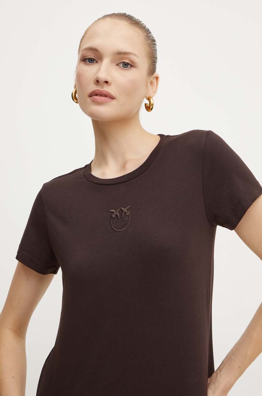 

Футболка Pinko из хлопка, коричневый
