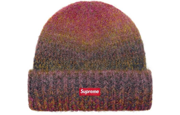

Supreme Градиентная полосатая шапка бини, Red
