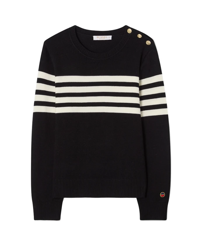 

Полосатый свитер Александра Busnel, черный