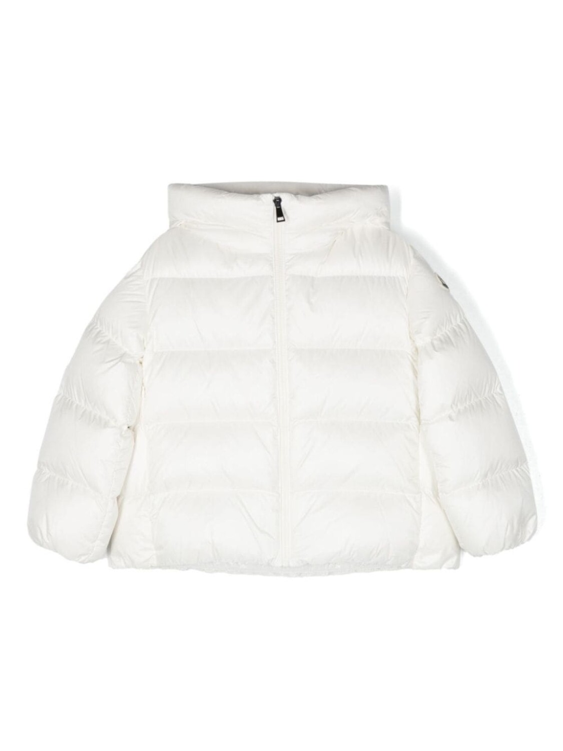 

Moncler Enfant пуховик с нашивкой-логотипом, белый