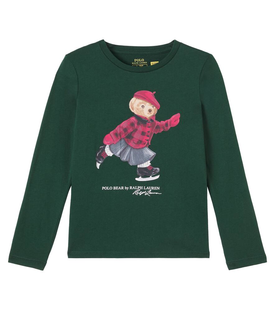 

Футболка Polo Bear из хлопкового джерси Polo Ralph Lauren Kids, Nothwest Pine