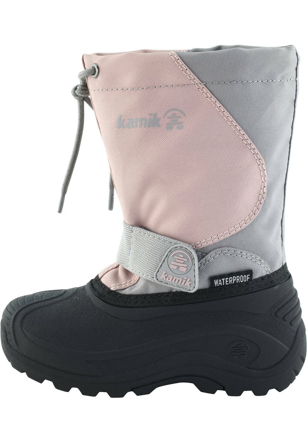 

Сапоги на шнуровке Fox Kamik, цвет pink grey