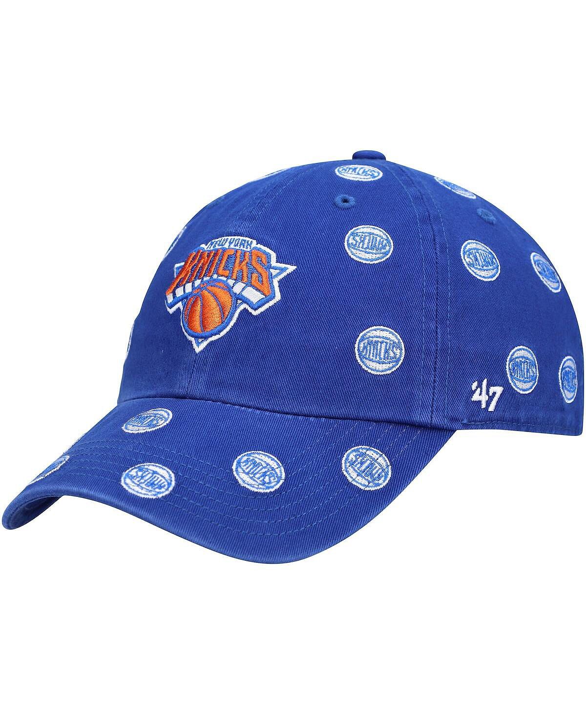 

Мужская синяя регулируемая кепка New York Knicks Confetti Cleanup '47 '47 Brand