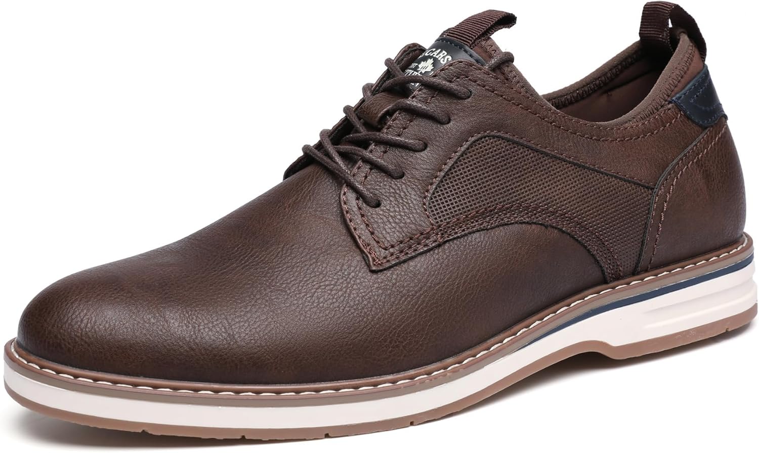 

Мужские туфли DECARSDZ, повседневные оксфорды, деловые и туфли, подходят для работы, общественных мероприятий, свадьб и путешествий, коричневый