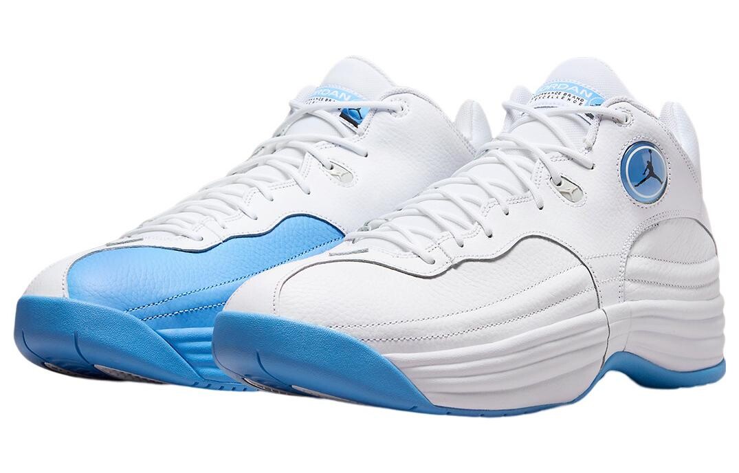Винтажные мужские баскетбольные кроссовки Jordan Jumpman Team I, Blue/White — фото 3
