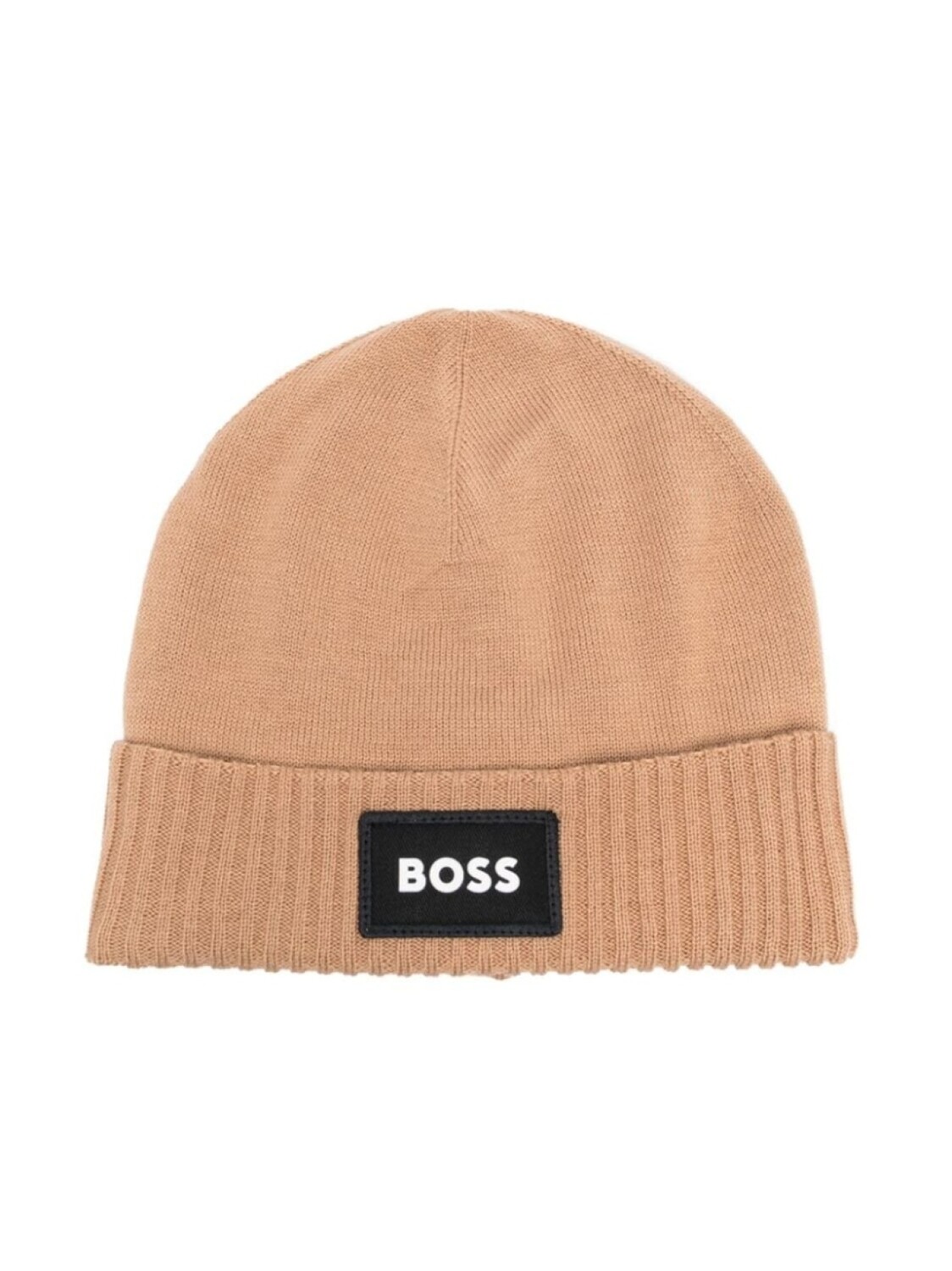 

BOSS Kidswear шапка бини с вышитым логотипом, нейтральный цвет