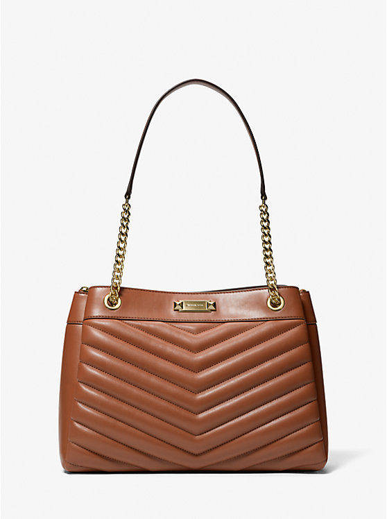 

Стеганая сумка-тоут Whitney среднего размера Michael Kors, коричневый