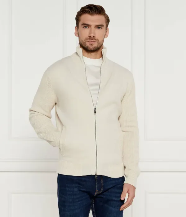 Кардиган H-Emeraviglio regular fit Boss, кремовый
