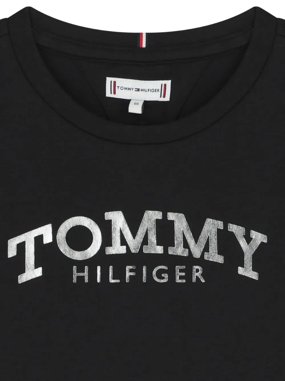 Футболка с круглым вырезом Tommy Hilfiger Junior, черный — фото 3