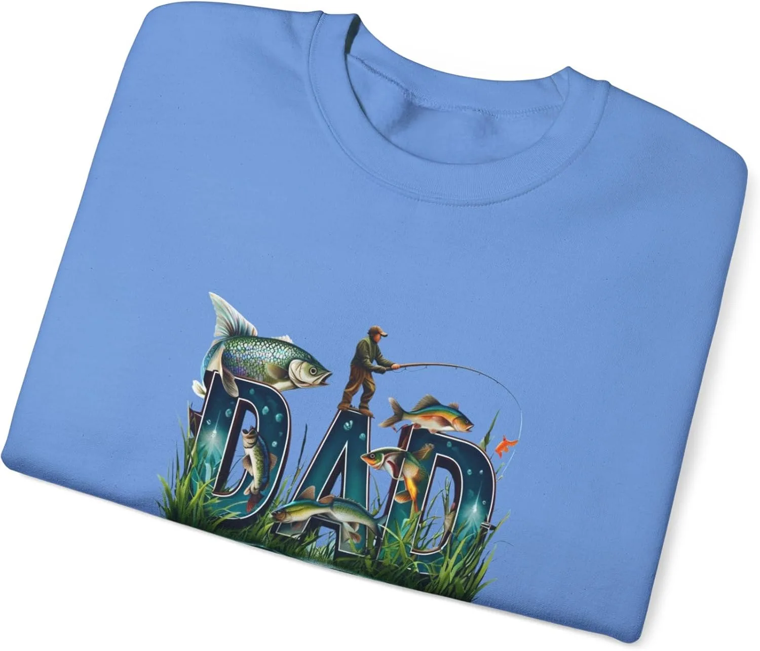 Футболка с принтом Fishing DAD для рыбака — фото 3