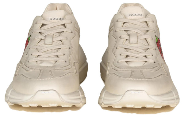 Кроссовки rhyton gg apple sneakers 'cream white red' Gucci, белый — фото 4