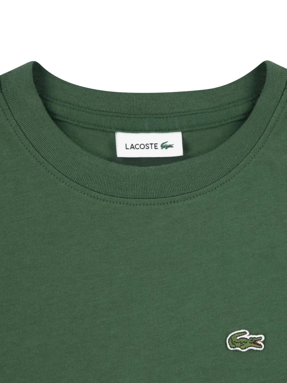 Футболка с логотипом Lacoste Kids, зеленый — фото 4