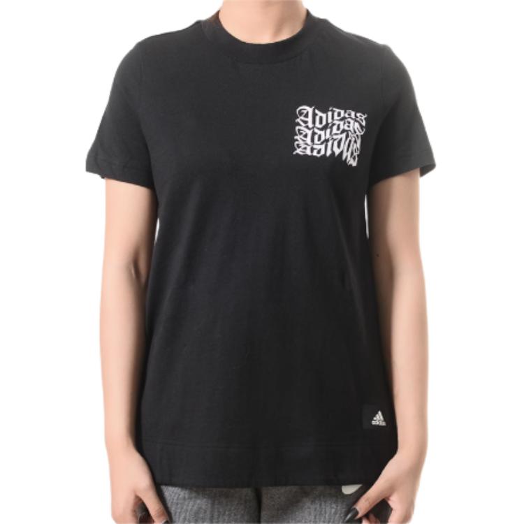 

Adidas Футболка женская черная, Черный, Adidas Футболка женская черная