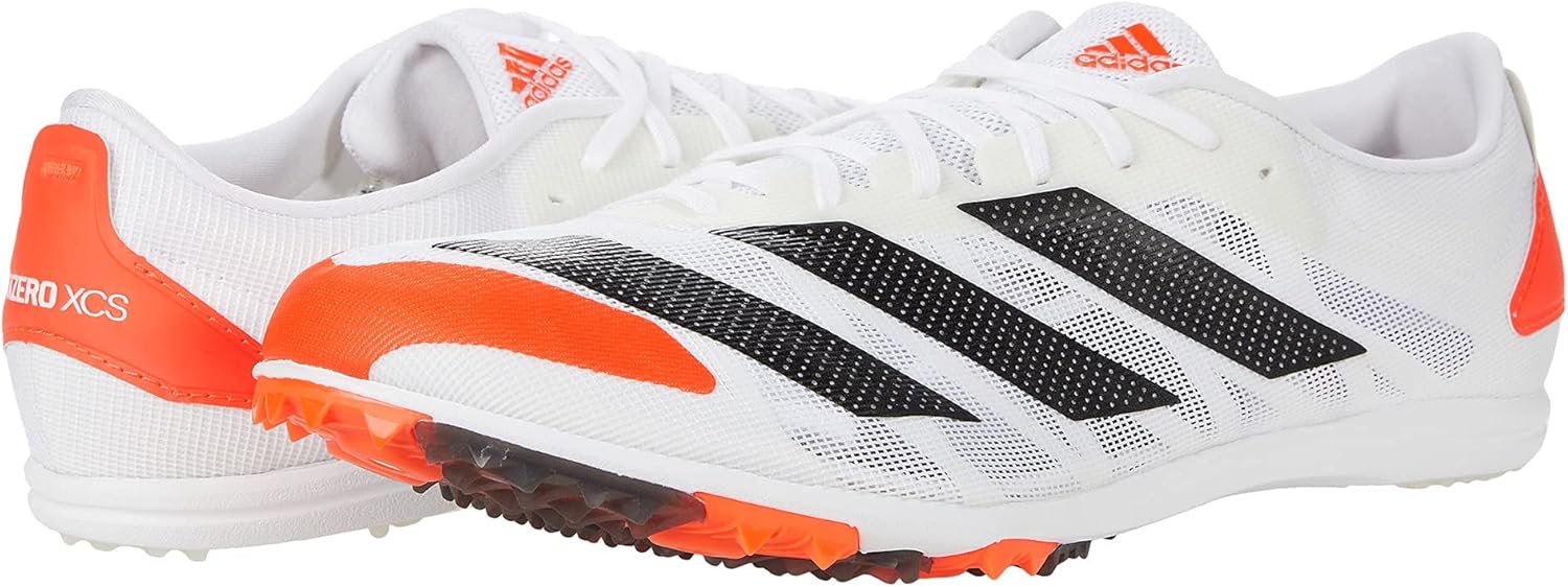 Кроссовки adidas Adizero XCS для взрослых, унисекс, белый/черный/красный — фото 2