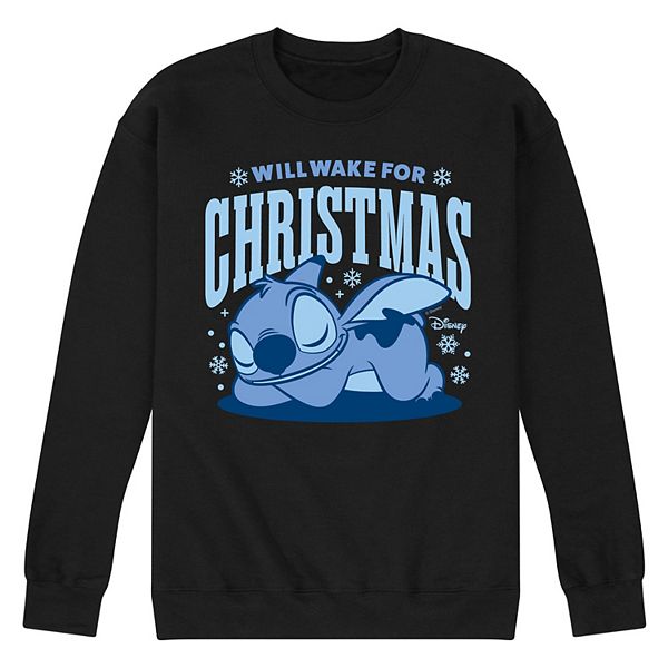 

Мужской флисовый свитер Lilo & Stitch Will Wake for Christmas Disney
