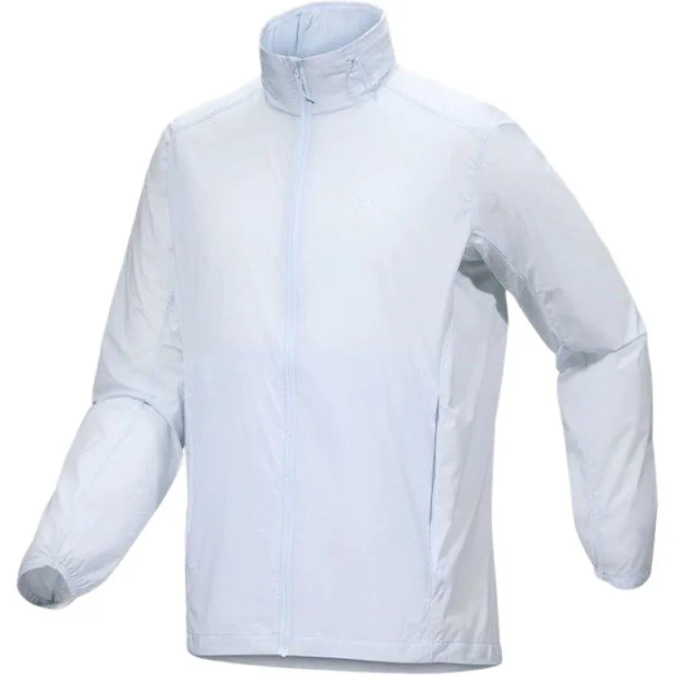 SS23 Nodin мужская ветровка с логотипом и стойкой Arcteryx, Daybreak Blue/Daybreak