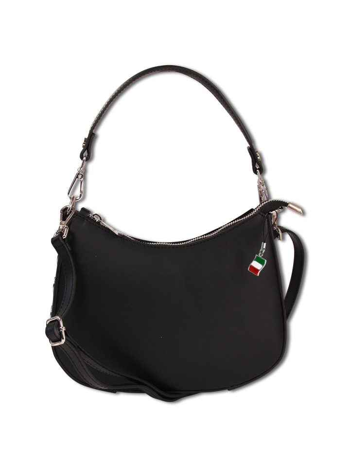 

Наплечная сумка Florence Schultertasche, Umhängetasche Leder schwarz ca. 25cm