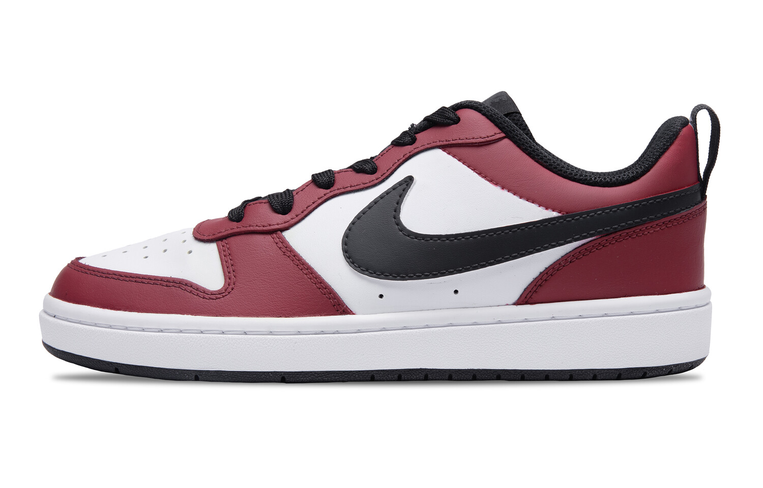 

Кроссовки Nike Court Borough Skateboarding Shoes Women's Low-top White, Black, цвет Burgundy
