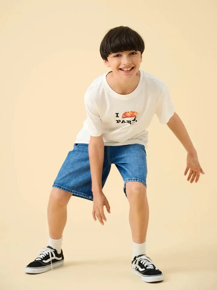 Шорты джинсовые Fade ONLY & SONS Junior, синий — фото 3